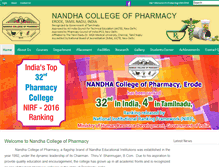 Tablet Screenshot of nandhapharmacy.org